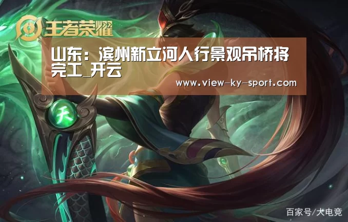 山东:滨州新立河人行景观吊桥将完工_开云(图2) 开云体育下载